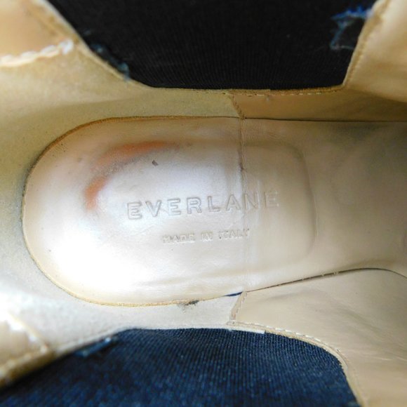 EVERLANE Black Suede Leather Block Heel Chelsea Ankle Boots 7 - Picture 9 of 9